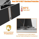 6 Blades Heat Powered Stove Fan Eco Quiet Black Log Wood Burner Fireplace Eco-Fan Winter Home Warm Efficient Heat Distribution