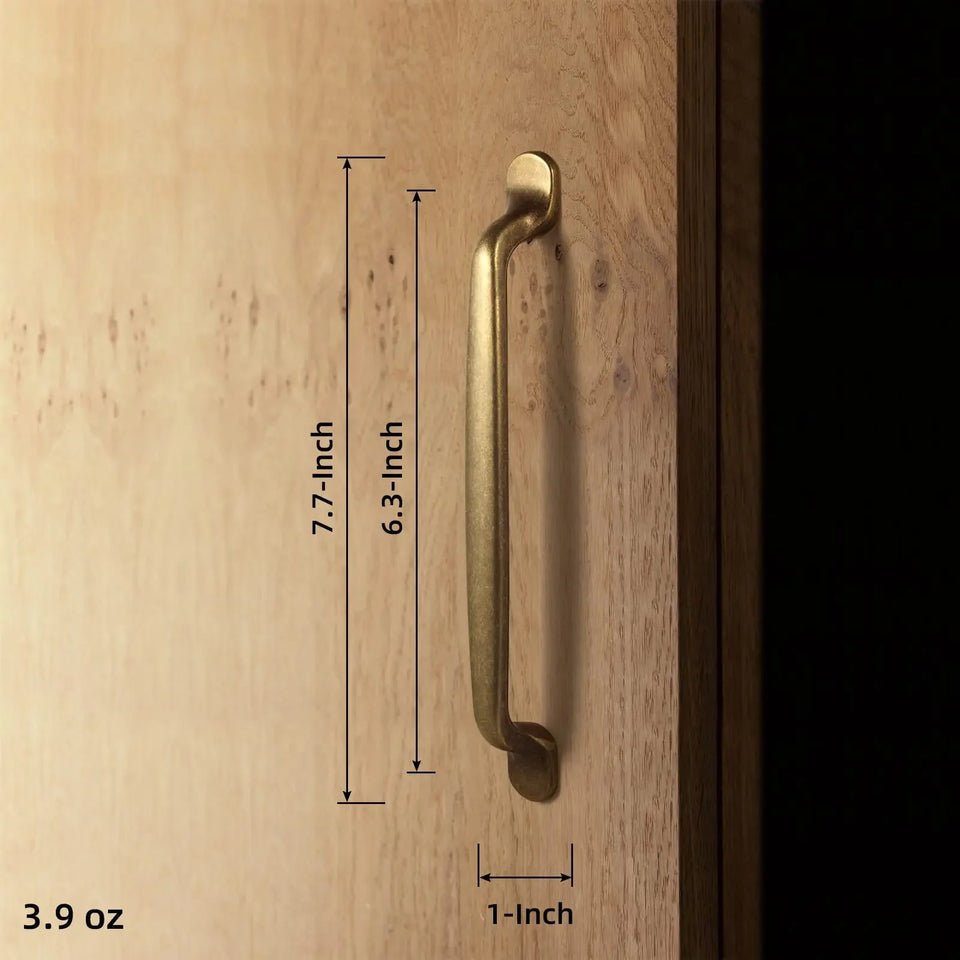 Antique Brass Cabinet Knobs Drawer Handles Zinc Alloy Pulls Mid-Century Modern Hardware for Kitchen and Bathroom Cupboard
