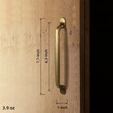 Antique Brass Cabinet Knobs Drawer Handles Zinc Alloy Pulls Mid-Century Modern Hardware for Kitchen and Bathroom Cupboard