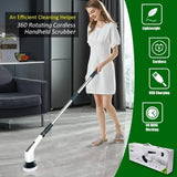 Multi-tool Multifunctional Electric Cleaning Brush, for Rotating Bathroom, Kitchen, Toilet & Automotive Cleaning.