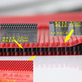 Long Pimples German REACH Table Tennis Rubber Red/Black OX 3.0mm Height Big Particles Table Tennis Rubber Sheet Strong Rotation