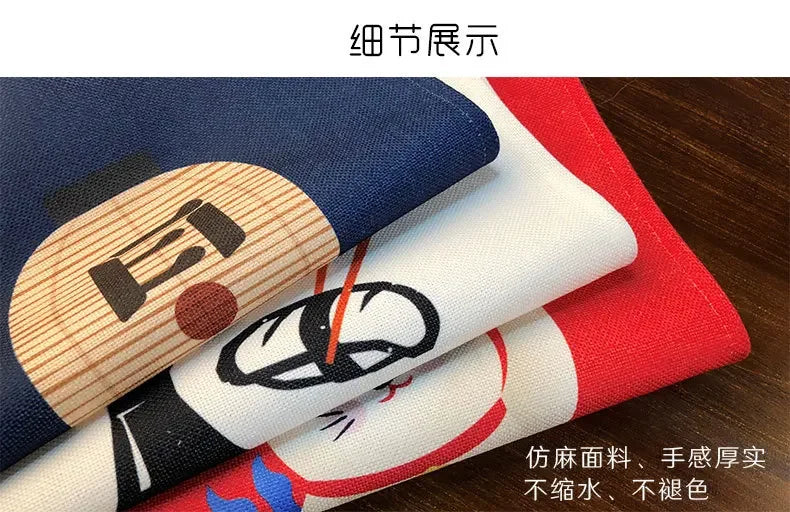 Japanese Doorway Curtain Izakaya Restaurant Kitchen Decoration Small Curtain Japanese Restaurant Sushi Shop Decor