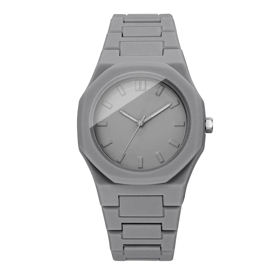 Casual Plastic Strap Women Quartz Wristwatch Fashion Simple Dial Quartz Watches For Ladies Clock Reloj Mujer (Without Box)