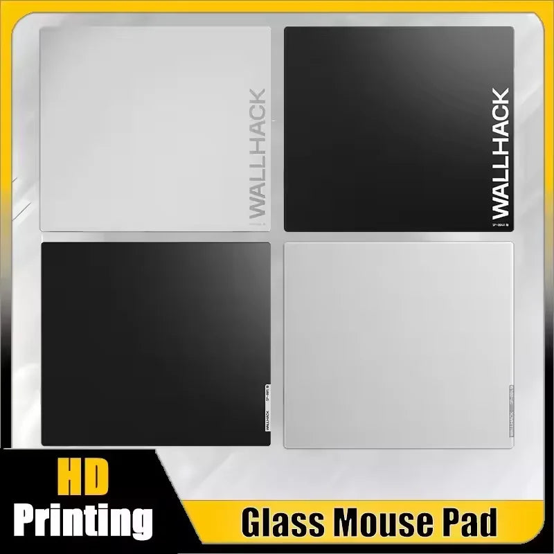 Fashion Solid Color Tempered Photovoltaic Glass Gaming Mouse Pad - Ultra-Smooth Surface for FPS, Office & PC Laptop Desk Mat