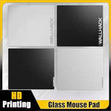 Fashion Solid Color Tempered Photovoltaic Glass Gaming Mouse Pad - Ultra-Smooth Surface for FPS, Office & PC Laptop Desk Mat