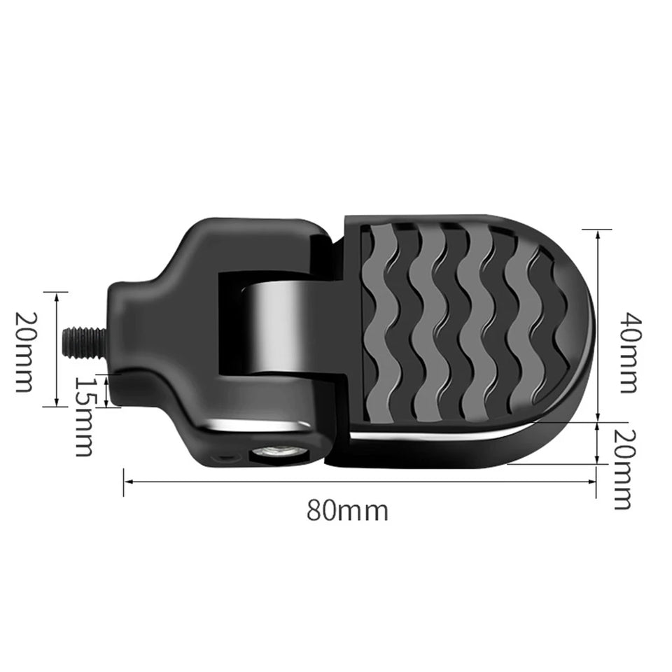 1 Pair Bicycle Folding Rear Pedal Anti Slip Aluminum Alloy Folding Footrest Mountain Bike Foot Pegs Rear Pedals