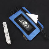 Foldable Small Tool Storage EDC Pouch Lightweight Wear Resistant Organizer for Camping Hiking Sports Portable Credit Card Wallet