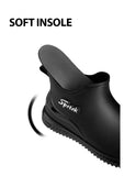 Couples Short Rain Shoes Fashion Light Waterproof Shoes Non-Slip Sports Korean Rain Boots