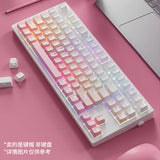 132 Keys Gradient backlit RGB Keycaps For Cherry Mx Switch Mechanical Gaming Keyboard OEM Profile PBT Keycap ISO Layout Key caps