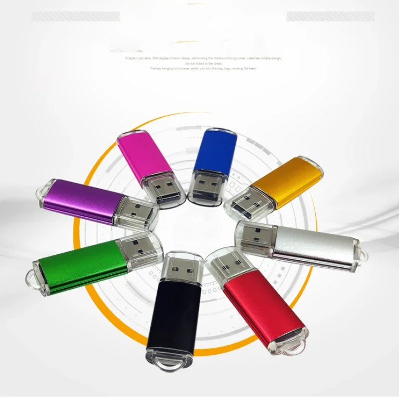 Wholesale High Speed Custom Metal Mini Pendrive 128MB 256MB 1GB 2GB 4GB 8GB 16GB USB Stick 2.0 flash drive 32GB For Photographer