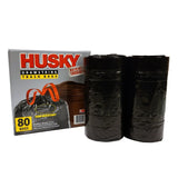 Large Trash Bags 30 Gallon 80 Count Tear-Resistant Drawstring Black Bags Unscented Durable Home Garage Waste Cleanup