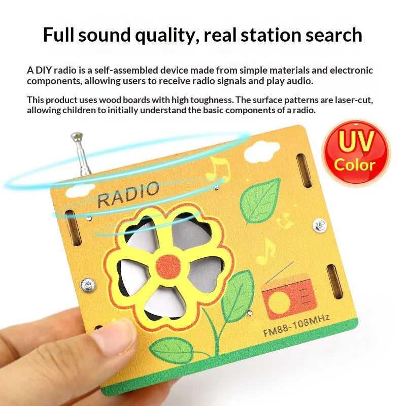 Science and Technology Small Production Educational Children's Toys DIY Radio Student Handmade Model Scientific Experiment