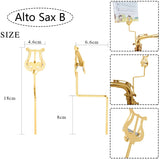 Music Stands Trumpet Flute Winds Alto Saxophone Portable Marching Sheet Golden Music Stands Musical Instruments Accessory