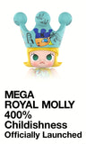 POP MART Mega Royal Molly 400% Childishness Limited Edition Series Blind Box Original Toys Guess Bag Mystery Box Ornaments Dolls