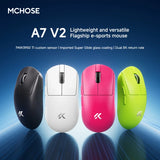 NEW MCHOSE A7 V2 E-sports mouse wireless Bluetooth tri-mode Ergonomics lightweight 8K gaming mice Customized PC accessory gifts