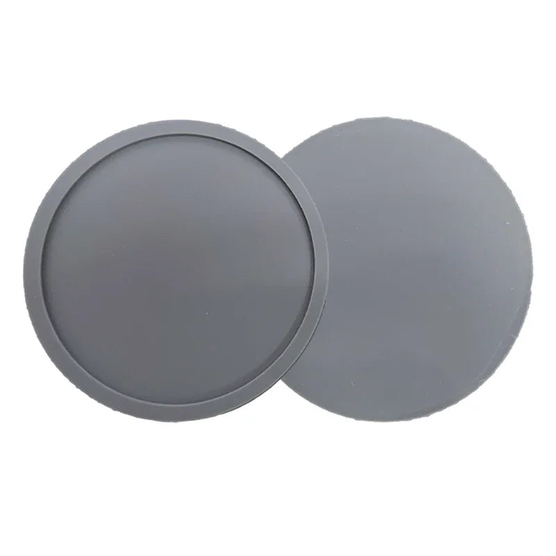 6Pcs 10cm Silicone Coasters Round Heat Resistant Rubber Tea Cup Mat Drink Coffee Mug Glass Beverage Holder Pad Decor Table Mat
