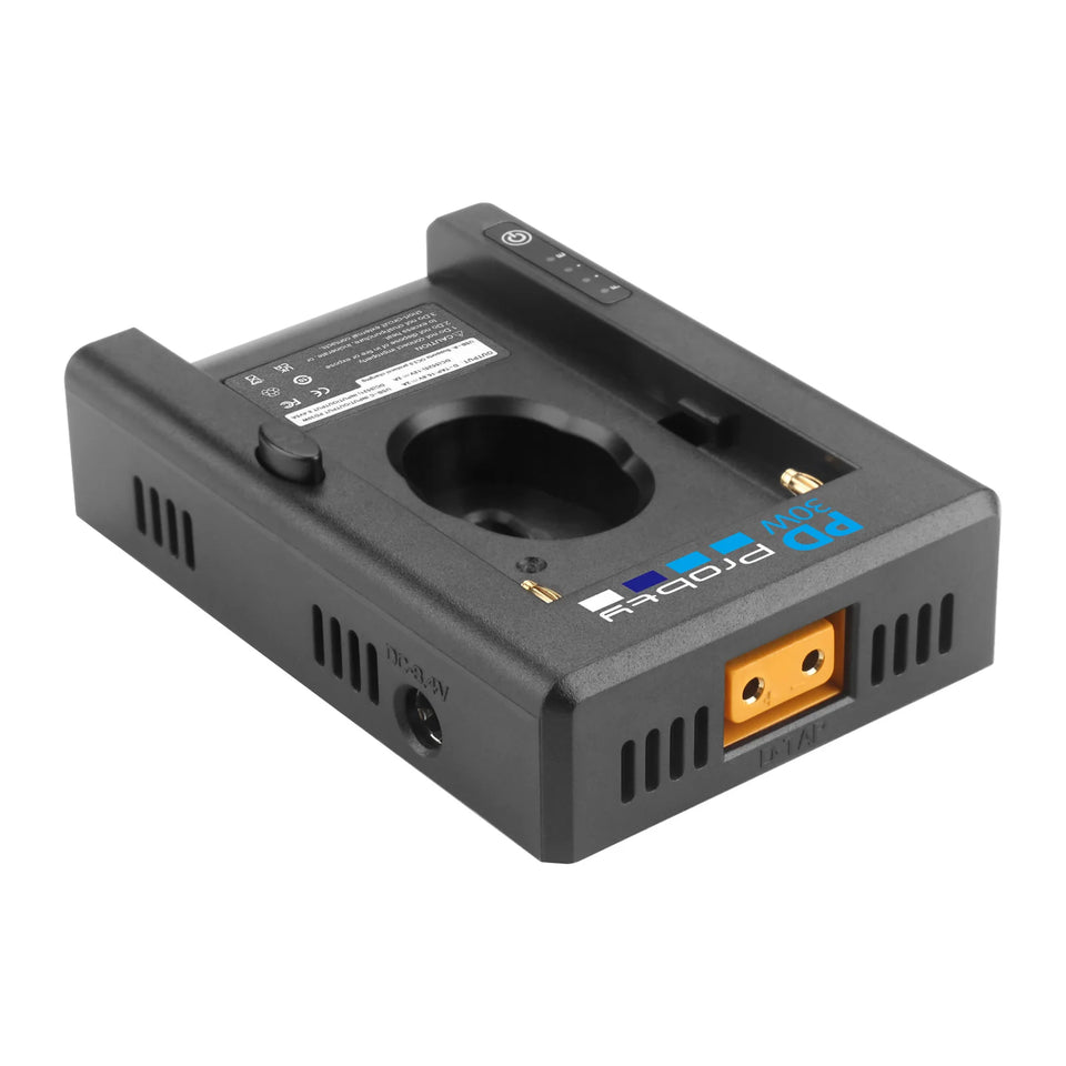 PD30W NP-F Battery Charger Battery Adapter Plate Cold Shoe Adapter 1/4in for NP-F550 F750 F970 for BMPCC 4K 6K DSLR ILDC