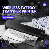 Portable Printer Thermal Printer Bluetooth-compatible A4 Inkless Document Printing Machine Paper Roll for Office Work Home
