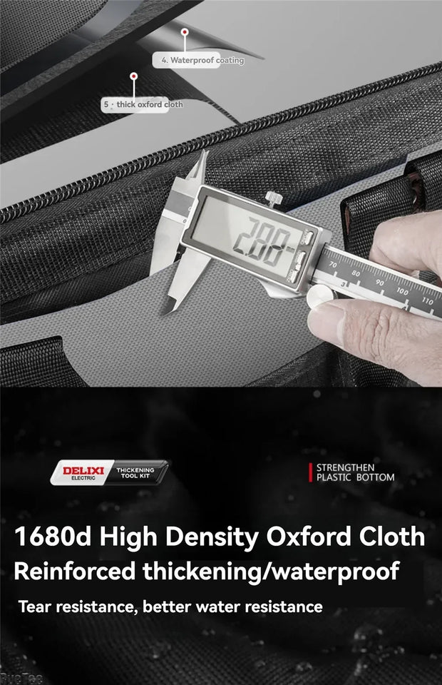 DELIXI Tool Bag Oxford Tools Organizer Professional Waterproof Bag Multifunctional Complete Toolkit Carpenter Tool Accessories