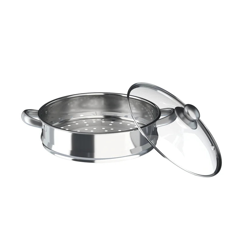 5 Tier Stainless Steel Steam Cooker Steamer Food Vegetable Pot Kitchen 26CM/28CM/30CM