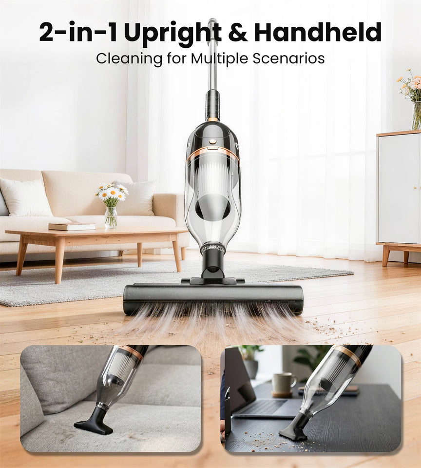INSE R7 600W Powerful Corded Vacuum Cleaner 3 in 1 Handheld Stick Vacuum Lightweight Vacuum Cleaners for Carpet Floor Pet Hair
