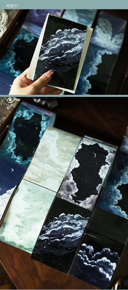 Fairy Tale Sky Background Base Washi Pet Tape