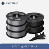 ANYCUBIC PLA 3D Filament For FDM 3D Printer 1.75mm Eco-friendly 3D Printing Material Failment For Kobra S1C 5KG EU US Warehouse