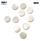 Parts White Colourful Guitar Fretboard Fingerboard Pearl Shell Dots Punctuation Point Abalone Dots Abalone Inlay Dots