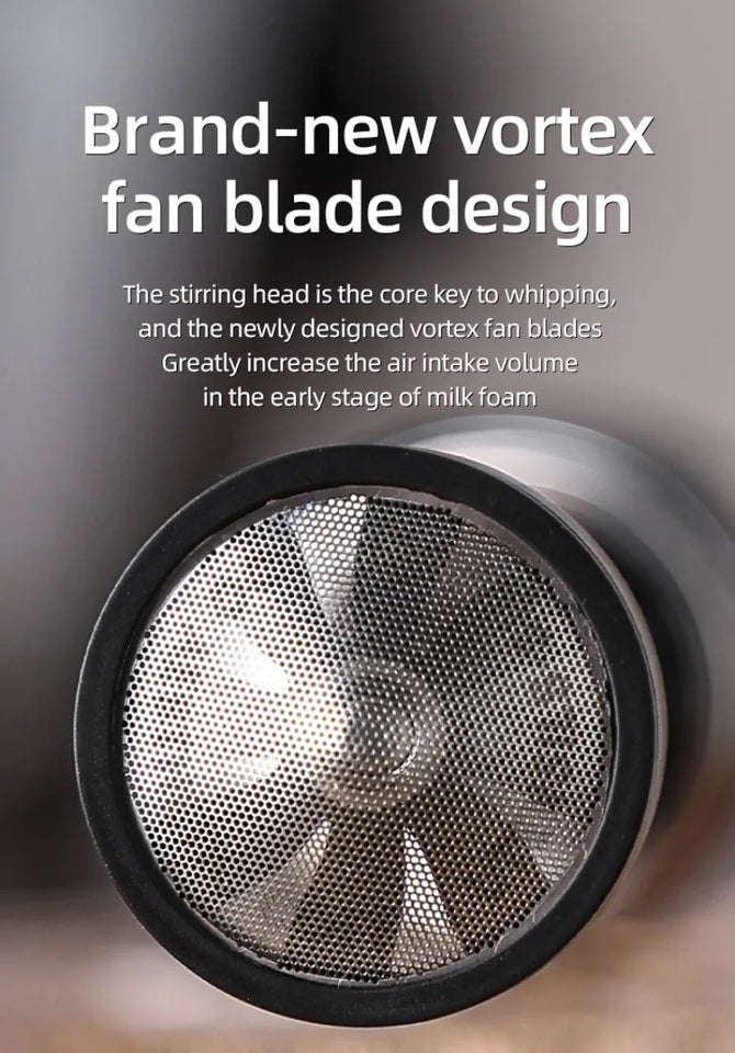 2025 New Milk Foamer Bincoo Coffee Frother Rechargeable Handheld Coffee Milk Electric Handle Blender Egg Beater Espresso Tool
