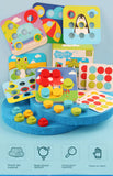 Children's Early Learning Puzzle Interactive Toys, Mushroom Nail Game, Intelligence Puzzle, Color Recognition
