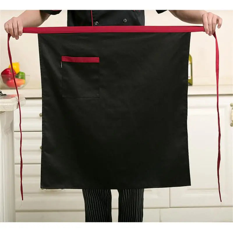 Chef Apron Special Kitchen Mens Hotel Restaurant Restaurant Back Kitchen Half-length Short Apron Household Cleaning