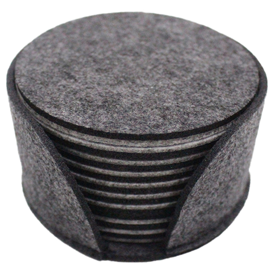 10pcs Round Felt Coaster Dining Table Protector Pad Heat Resistant Cup Mat Coffee Tea Hot Drink Mug Placemat Kitchen Accessories