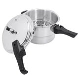 Aluminum Pressure Cooker with Steaming Plate Pressure Cooker Household Stovetop Pressure Canner for Gas and Induction Stoves