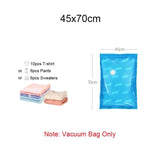 Home Vacuum Storage Bags for Clothes Blankets Pillow Travel Storage Compression Bag Clothes Organizer Space Saver Bag