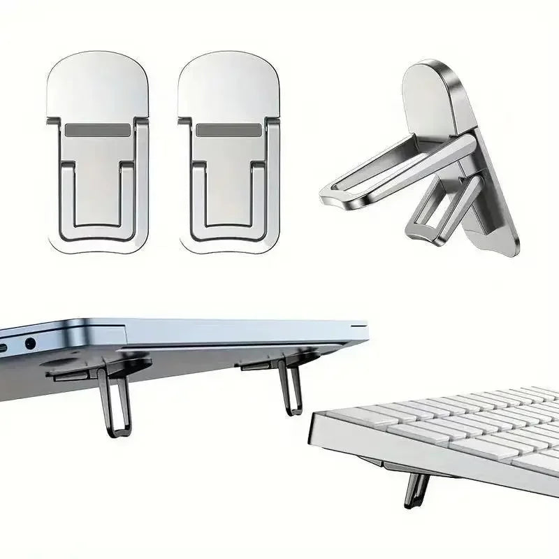 Adjustable Folding Laptop Stand Mini Legs Ultra-thin Portable Support for Macbook Notebook Cooling Holder Feet Invisible Bracket