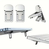 Adjustable Folding Laptop Stand Mini Legs Ultra-thin Portable Support for Macbook Notebook Cooling Holder Feet Invisible Bracket