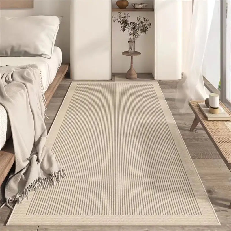 VIKAMA Bedside Carpet, Bedroom High-End Style, Living Room Long Sofa, Coffee Table, Room Floor Mat, Home Decoration