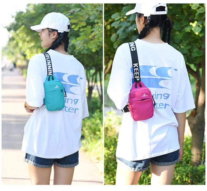 small chest bag women travel mobile phone bag outdoor Sports bag for men mini sling shoulder bag female messenger bag girl gift