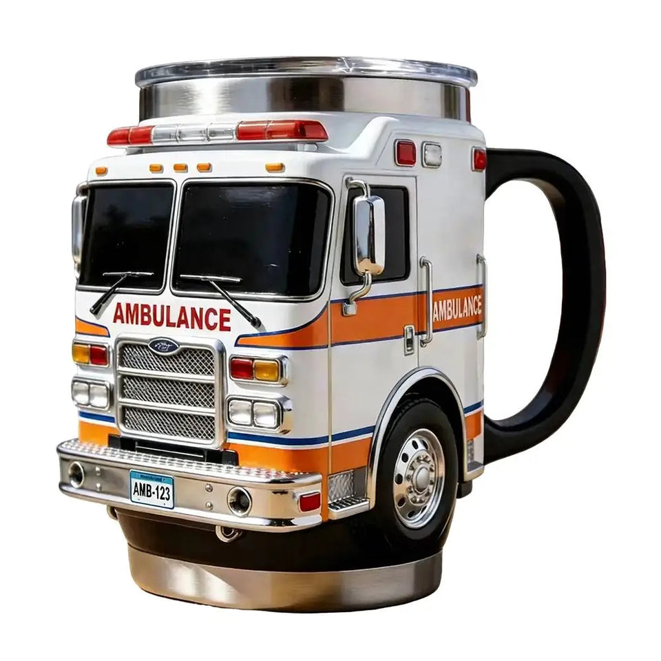 Creative Fire Rescue Mugs Firefighting Coffee Mugs Creative Design Truck Coffee Mug Firefighting Coffee Mugs Tea Cups