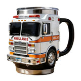 Creative Fire Rescue Mugs Firefighting Coffee Mugs Creative Design Truck Coffee Mug Firefighting Coffee Mugs Tea Cups