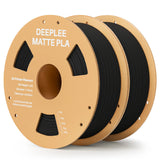 DEEPLEE Matte PLA Filament 1KG,1.75mm FDM 3D Printer Filament Dimensional Accuracy +/- 0.02mm, 1kg Carboard Spool (2.2lbs)
