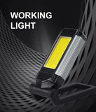 1/2/4PCS Magnetic COB Work Light USB Rechargeable LED Flashlight Portable Lantern Camping Light Type-C Power Bank Function Lamp