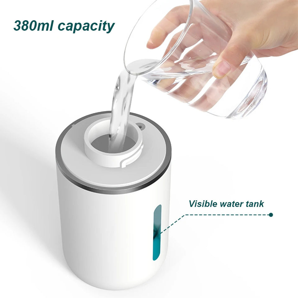 380ML Touchless Foam Soap Dispenser with Adjustable Foam Levels and Long Lasting Battery for Kitchen and Bathroom Use