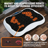 Full-Body Vibration Plate Exercise Machine Fitness Equipment Workout 330lbs Weight Loss with Resistance Bands Remote Control