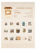 30-Sheet Vintage Coffee Theme Sticker Pack, Retro Coffee Culture Designs & Crisp Details, Perfect for Journal Embellishment