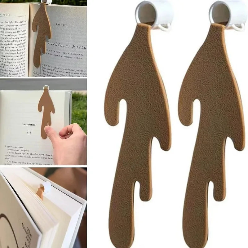 Funny Bookmark Spilled Coffee Bookmark Corner Marker Gift for Kid Students Reading Bookmarks