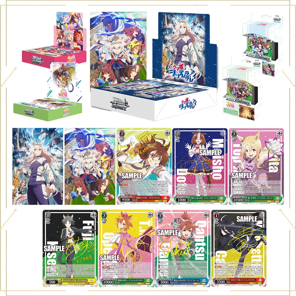 Genuine BANDAI Uma Musume TCG Card New Pretty Derby AGR/SSP/SEC/SP Rare Battle Trading Card Special Week JP/SC Edition Game Card