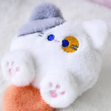 Kawaii Plush Brooch Coffee Cat Plush Keychain Soft Stuffed Cute Cat Plush Doll Colorful Ins Animal Plush Key Chain Kid Girls