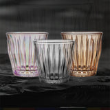 MUVNA Glass Coffee Cup 100ml 160ml 220ml 320ml Espresso Cups Coffee Accessories Anti-Scald Coffee Mugs Glass Transparent Gray