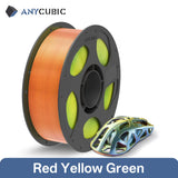 ANYCUBIC Dual-Color Silk Filament Silk Texture FDM 3D Printer PLA Filament Shine Bright Multicolor Silk 3D Printing Material
